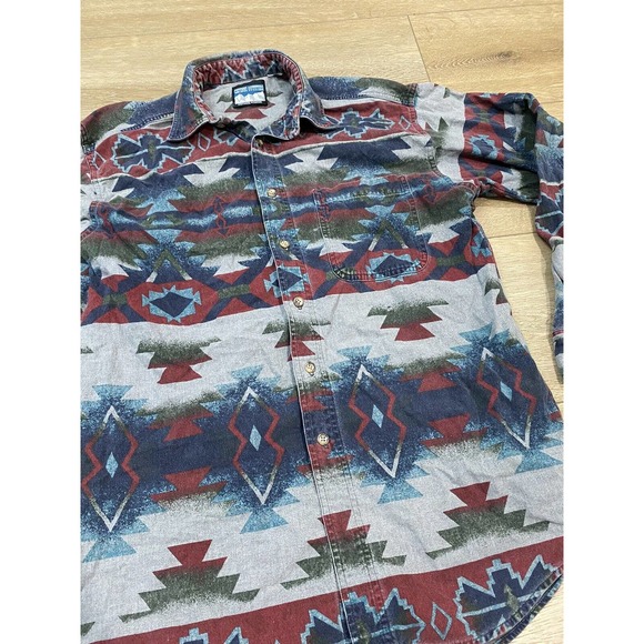 Cheyenne Outfitters Native American Western Shirt Jacket in Large L Made in USA - Picture 2 of 5